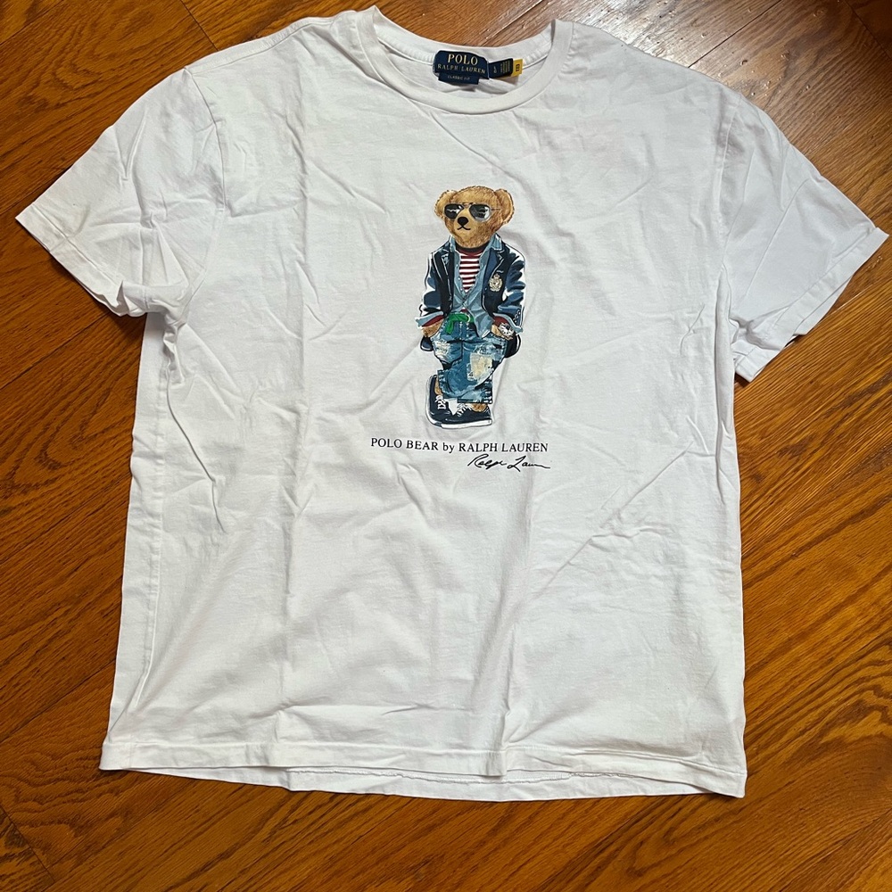 Ralph Lauren White Polo Bear T-Shirt